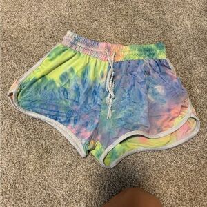 Colorful Tie-Dye Women's Shorts